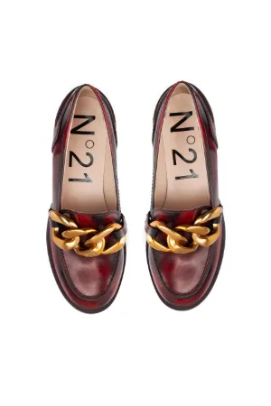 Chunky Chain-Embellished Moccasins
