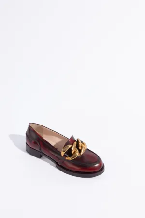 Chunky Chain-Embellished Moccasins