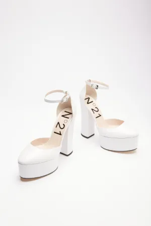 Chunky Chain-Embellished Platform Pumps