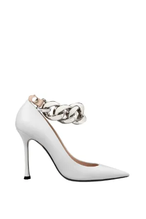 Chunky Chain-Embellished Pumps