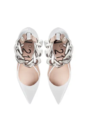 Chunky Chain-Embellished Pumps