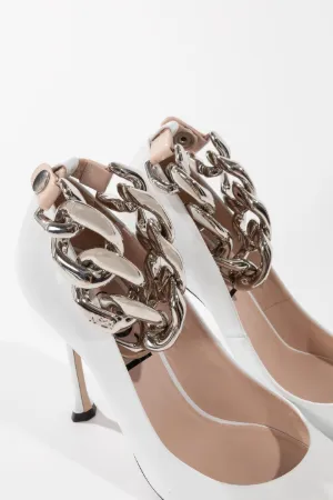 Chunky Chain-Embellished Pumps
