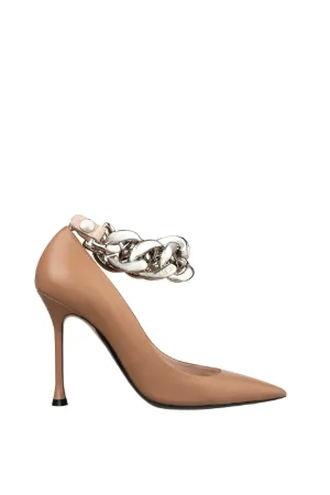 Chunky Chain-Embellished Pumps