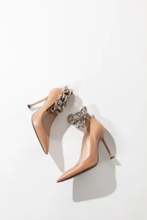 Chunky Chain-Embellished Pumps