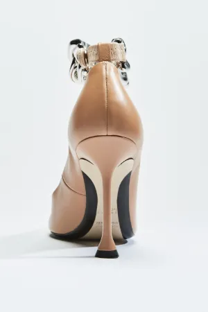 Chunky Chain-Embellished Pumps