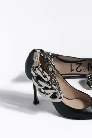 Chunky Chain-embellished Pumps