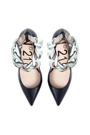 Chunky Chain-embellished Pumps