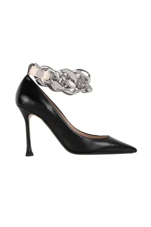 Chunky Chain-embellished Pumps