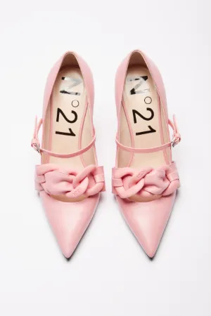 Chunky Chain-Embellished Pumps