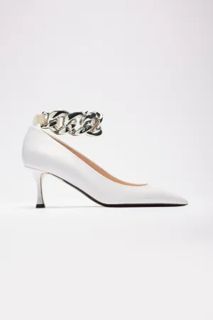 Chunky Chain-Embellished Pumps