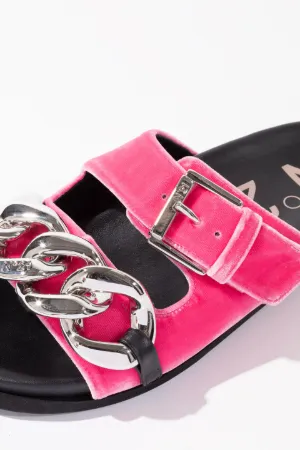 Chunky Chain-Embellished Slides