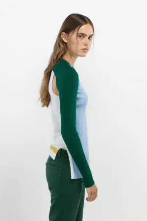 colour-block tank top sweater