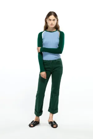 colour-block tank top sweater