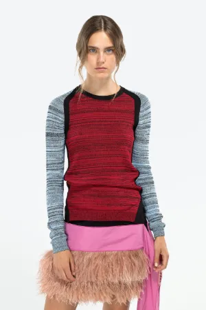 colour-block tank top sweater