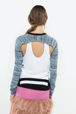 colour-block tank top sweater
