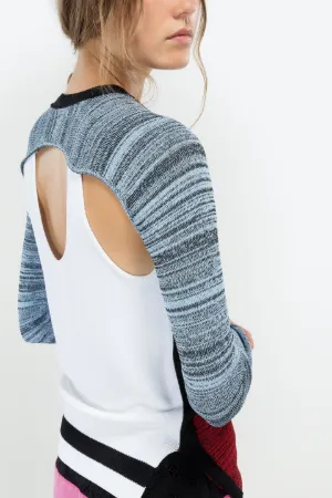 colour-block tank top sweater