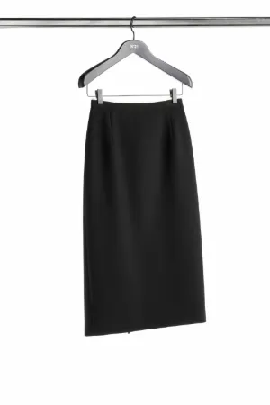contrast stripe pencil skirt