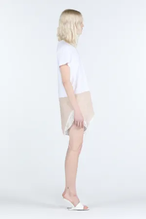 Convertible Lace-Trim T-Shirt