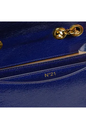 cracked-leather bow bag