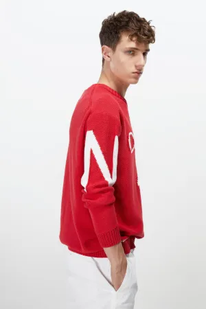 crew neck logo sweater