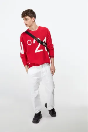 crew neck logo sweater