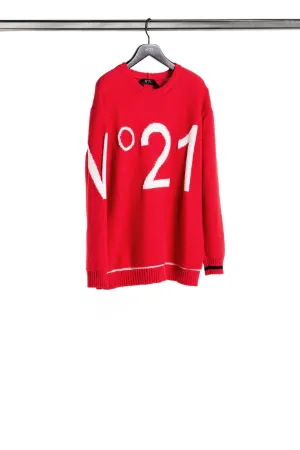 crew neck logo sweater
