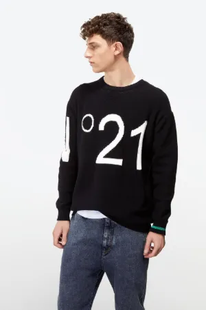 crew neck logo sweater