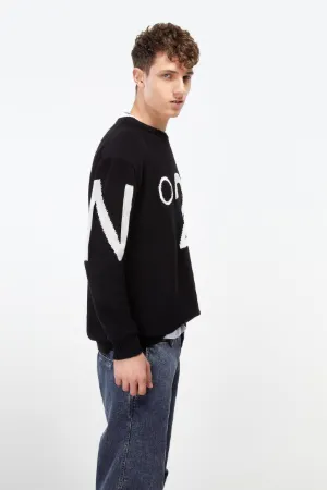 crew neck logo sweater