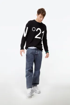 crew neck logo sweater