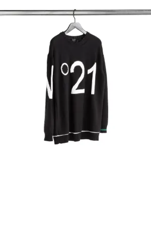 crew neck logo sweater