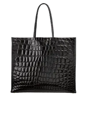 Crocodile-Effect Logo Shopper