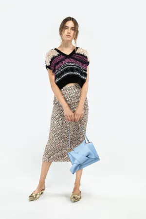 cropped chunky-knit sweater