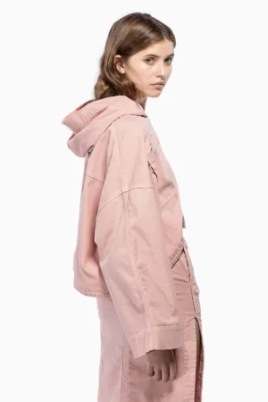cropped hooded jacket