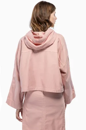 cropped hooded jacket