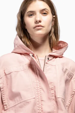 cropped hooded jacket