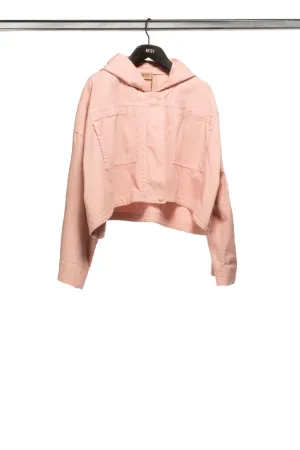 cropped hooded jacket