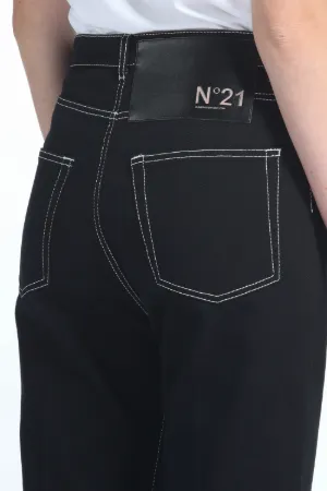 Cropped Straight-Leg Jeans