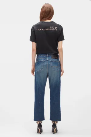 Cropped Straight-Leg Jeans