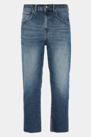 Cropped Straight-Leg Jeans