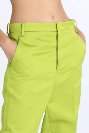 cropped straight-leg tailored trousers
