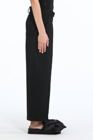 Cropped Straight-Leg Trousers