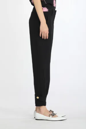 cropped tapered trousers