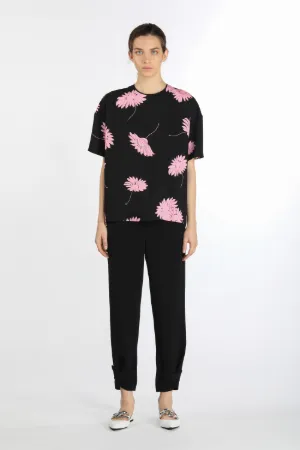 cropped tapered trousers