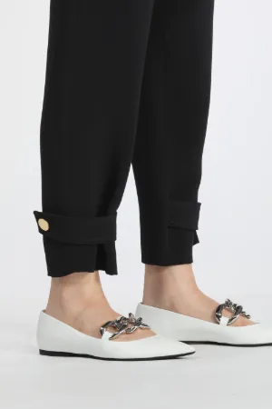 cropped tapered trousers