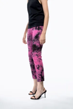 cropped tie dye pants
