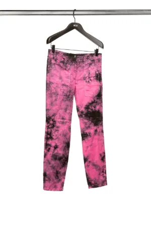 cropped tie dye pants