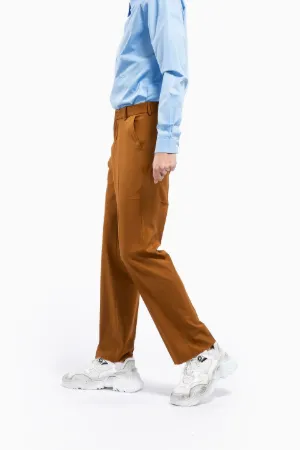 cropped virgin wool pants