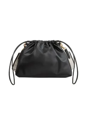 Crossbody Drawstring Logo Bag