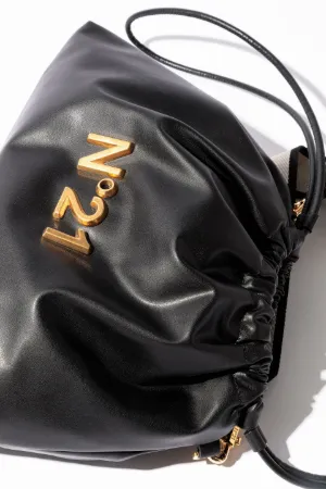 Crossbody Drawstring Logo Bag