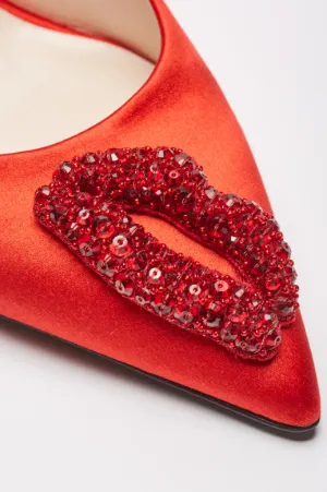 Crystal and Bead-Embellished Pumps